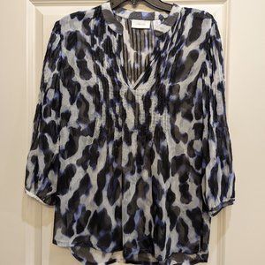 Chiffon Animal Print Tunic